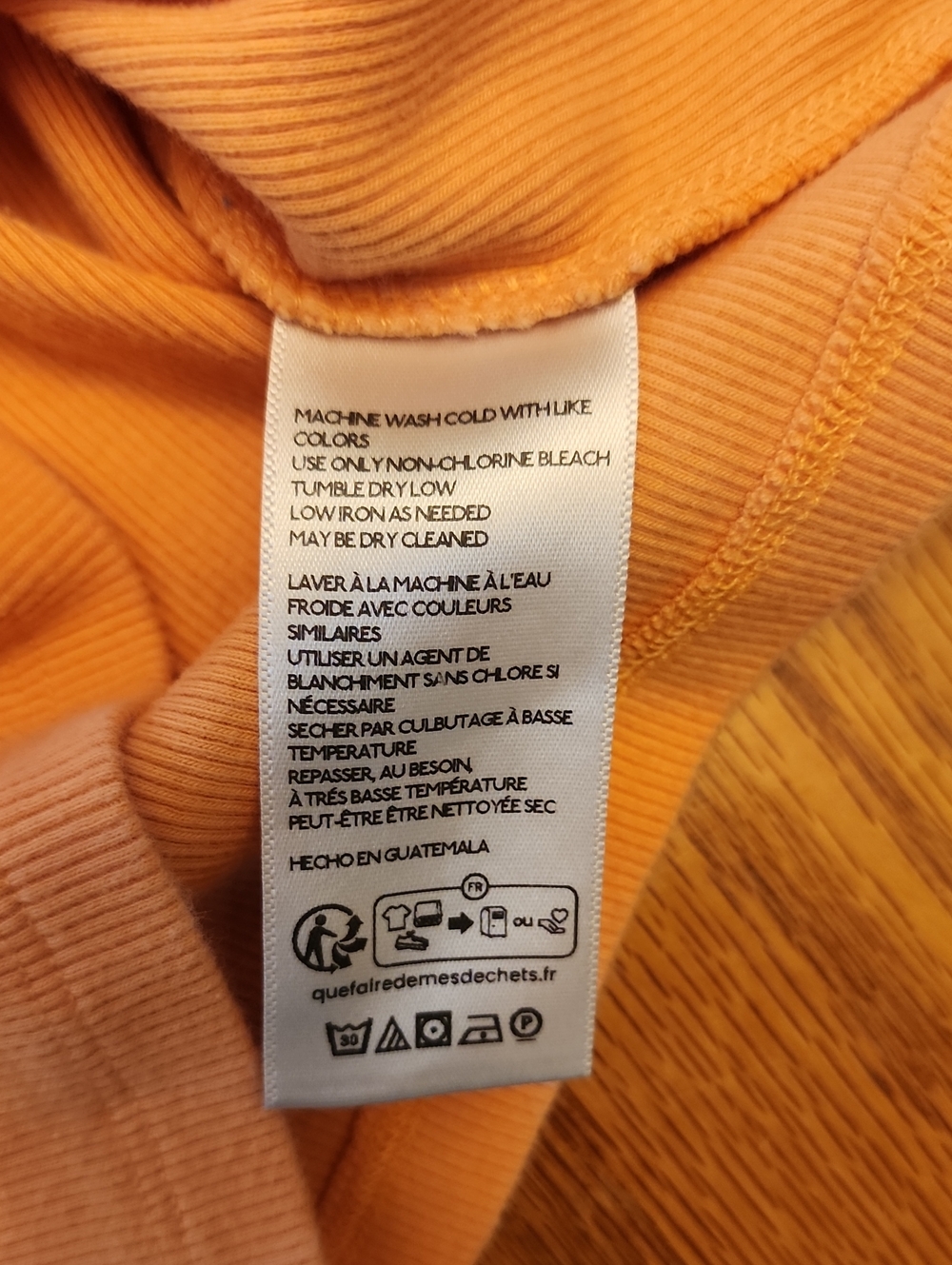 Anthropologie Women's Orange Short Sleeve Cropped Ribbed Tee - Picture 10 of 16